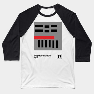 Spirit / Minimal Style Graphic Design Artwork Baseball T-Shirt